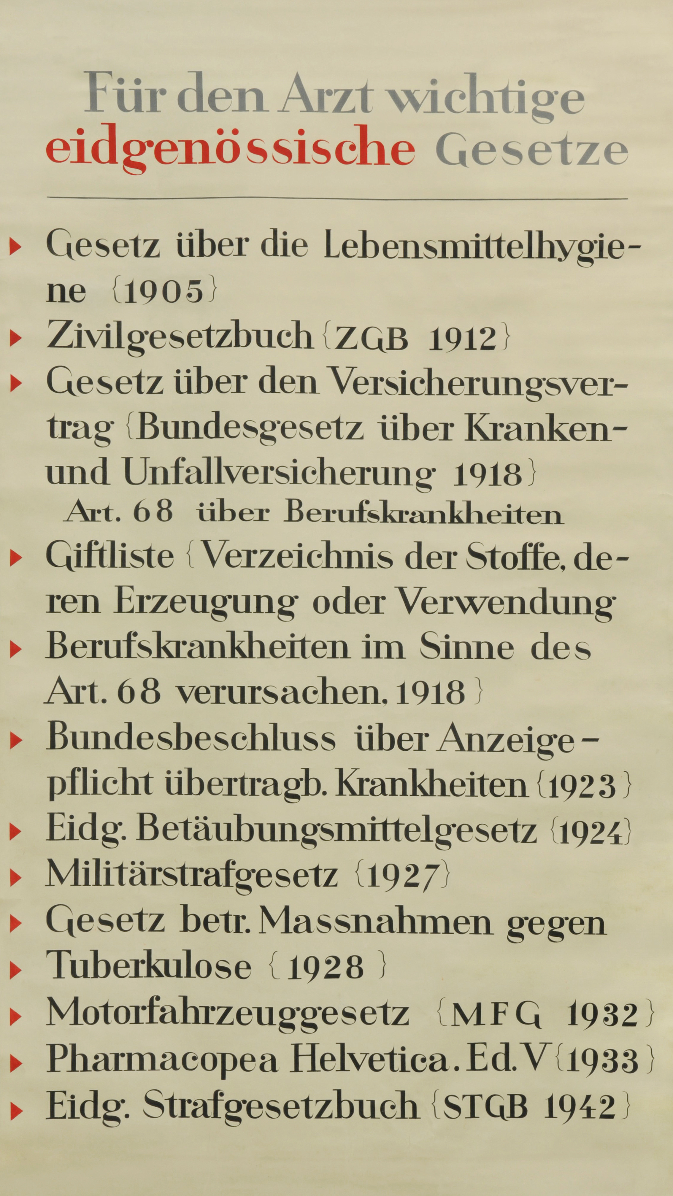 Martha Pfannenschmid, Lehrtafel © IRM Basel Martha Pfannenschmid, Lehrtafel © IRM Basel