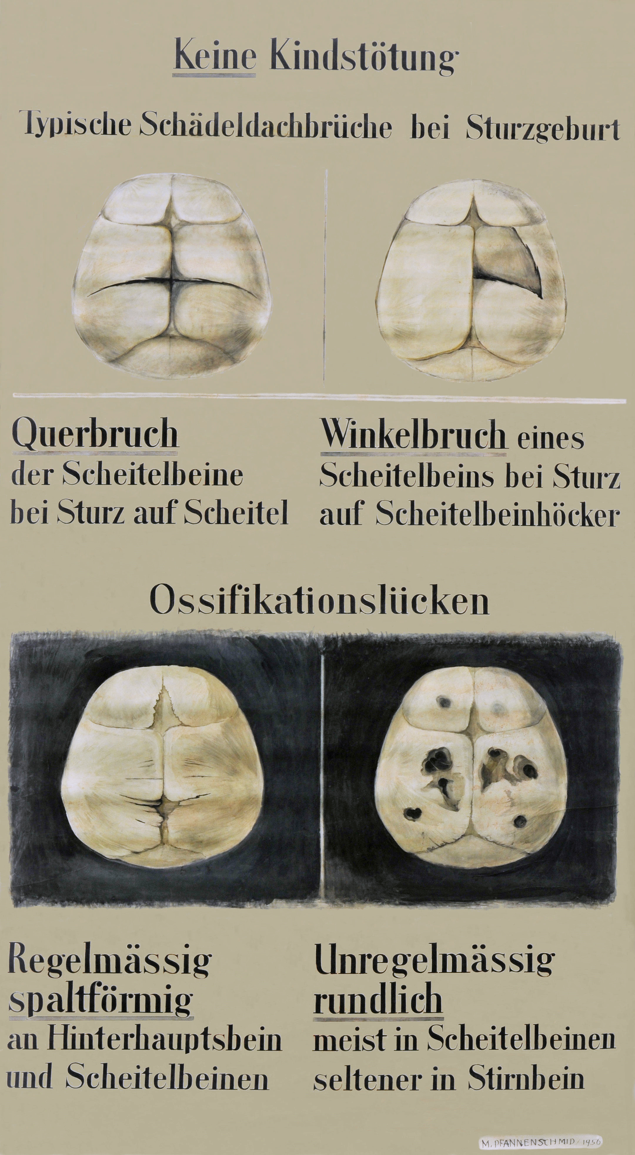 Martha Pfannenschmid, Lehrtafel &copy; IRM Basel