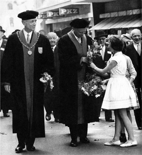 Vertreter der Universität im Festzug, Copyright: Kurt Wyss Vertreter der Universität im Festzug, Copyright: Kurt Wyss