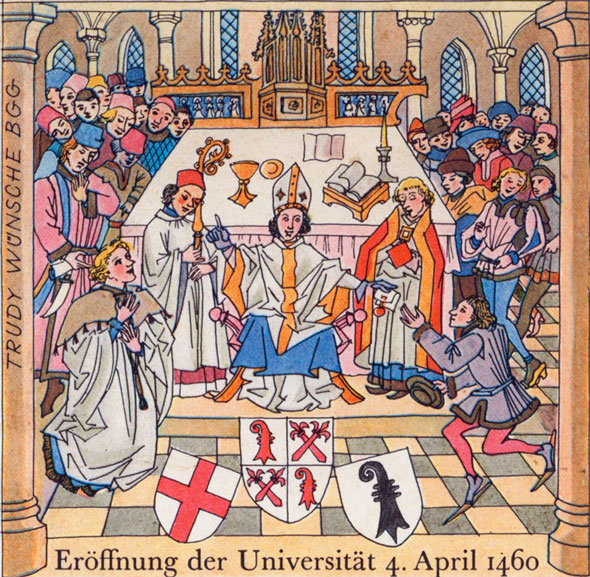 Ausschnitt aus dem Bilderbogen zum 500j&auml;hrigen Jubil&auml;um 1960