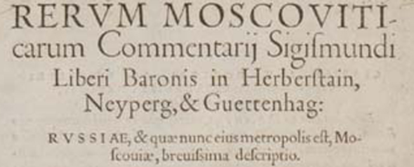 Herberstein, 3. Auflage, Ausschnitt